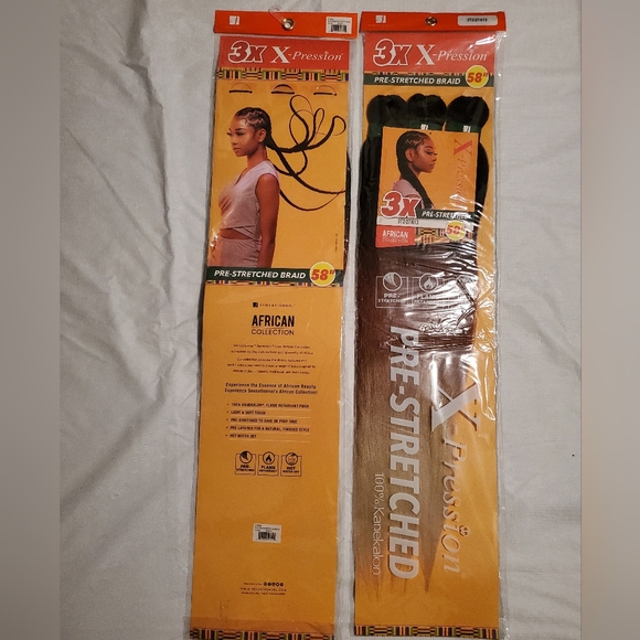 2 Packs X-Pression Braiding hair - Picture 2 of 7